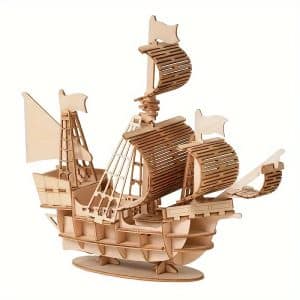 Exquisiter handgefertigter 3D Holzsegelschiff Modellbausatz